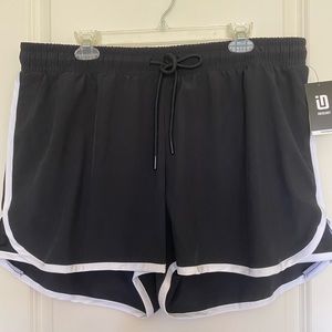 Ideology Drawstring Waist Athletic Running Women's Shorts Black Size XXL